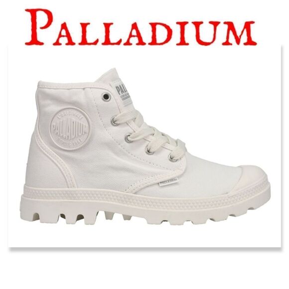 NIB Palladium Pampa Hi Round Toe Lace Up Boots - Picture 1 of 6